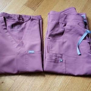 Mauve figs scrub set